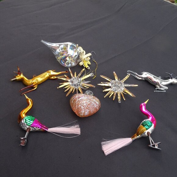 Vintage Glass Christmas Ornaments 8 - Picture 7 of 8